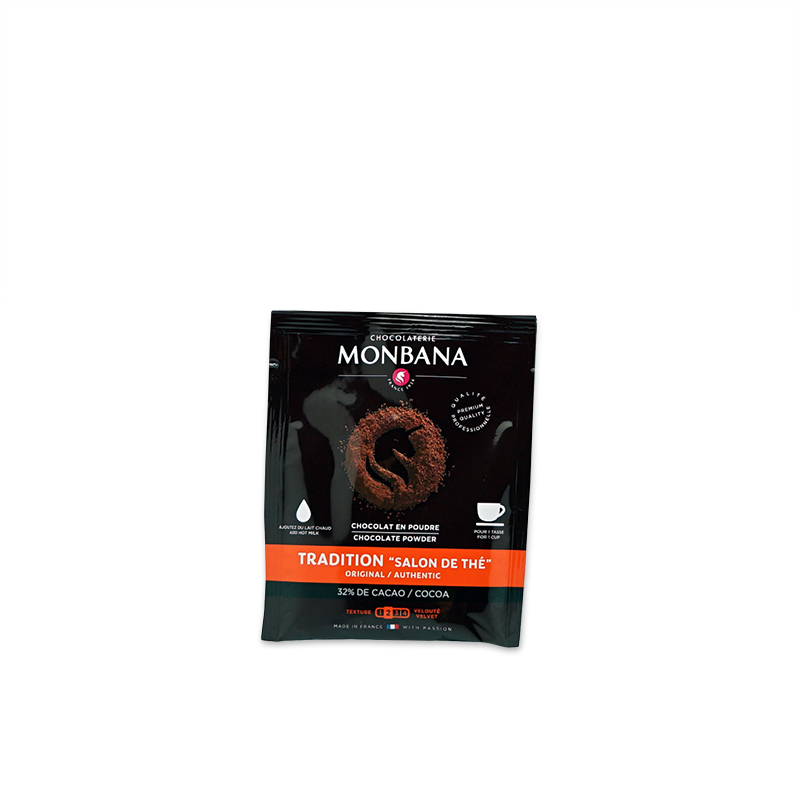 Chocolat en poudre Monbana authentique en sachet - La conciergerie du goût